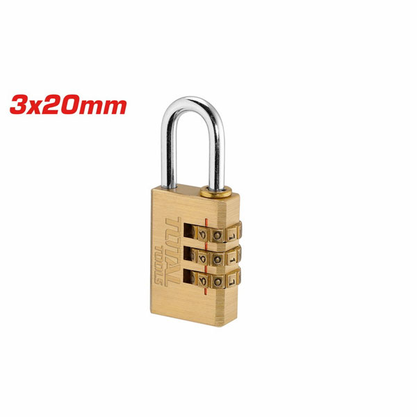 CADENAS LAITON A CODE 3 CHIFFRES 20MM