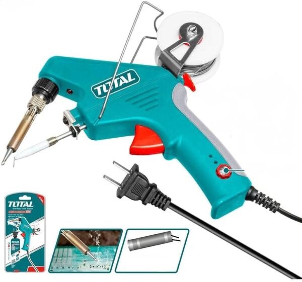 PISTOLET A SOUDER 90W A TEMPERATURE REGLABLE AVEC DISTRIBUTEUR D'ETAIN