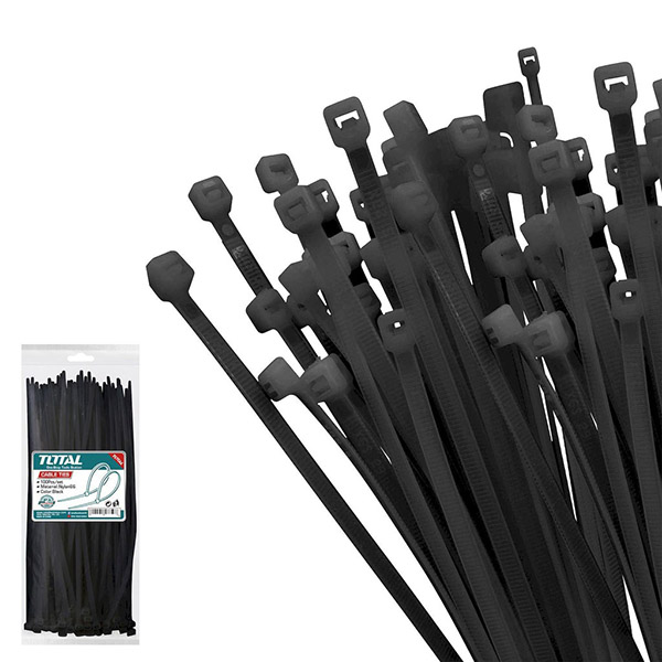 COLLIER DE SERRAGE NYLON NOIR 3.6X200MM