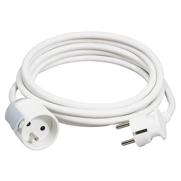 RALLONGE PVC 2P+T 16A ECL 5M BL ACR