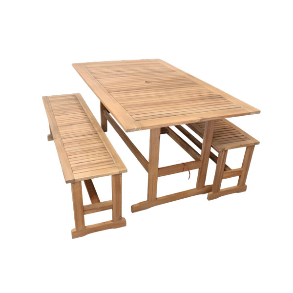 Kimberly 1500 table a manger 1500mm et banc 1400 exterieur
