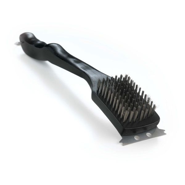Brosse a gril avec filaments en acier inoxydable