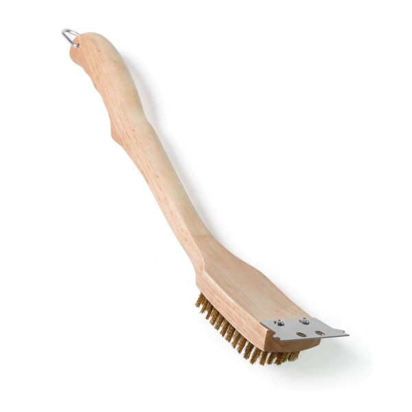 Brosse a gril avec filaments en laiton