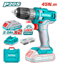 PERCEUSE VISSEUSE SANS FIL 20V 45NM - 2BATTERIES 2.0AH + CHARGEUR - ACCESSOIRES (VISSERIE)