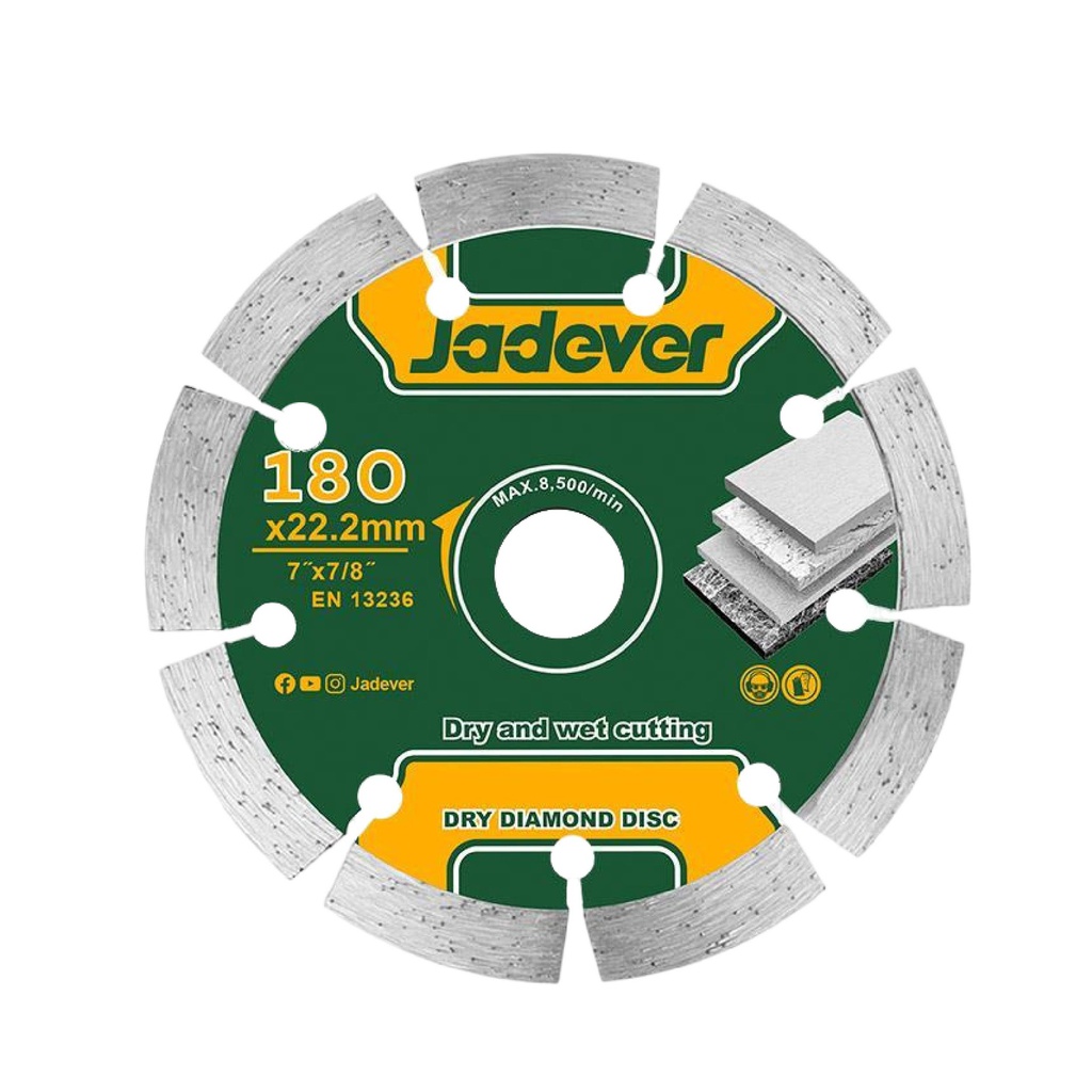 DISQUE DIAMANTE SEGMENTE POUR BETON 180MM