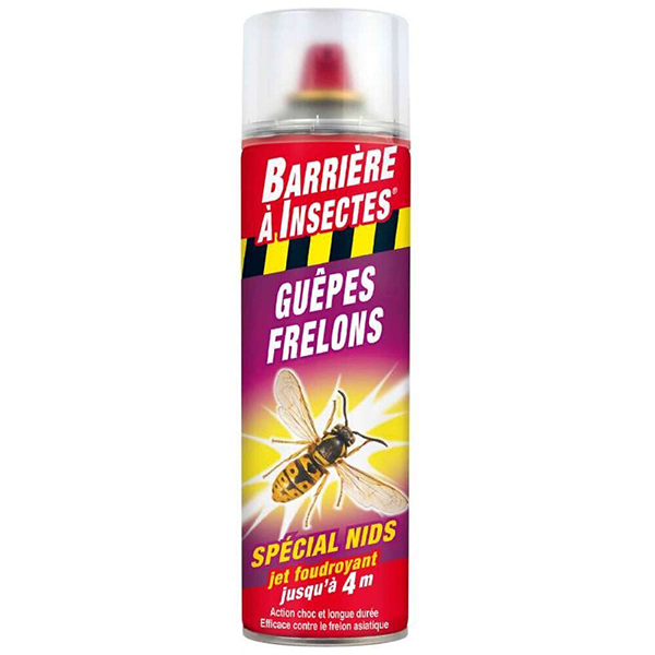 Aérosol guêpe frelon spécial nids 500ML - BAI (12/crtn)