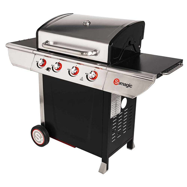 BARBECUE MANHATTAN 400GPI COUVERCLE DE CUISSON CUVE EN ACIER EMAILLE 72 X 44 CM