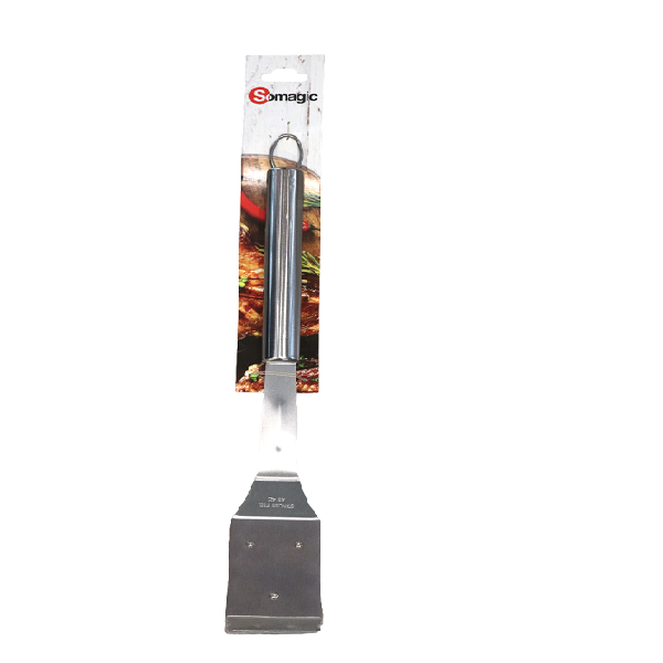 BROSSE EN ACIER INOXYDABLE 41 CM EN FORME DE T AVEC MANCHE EN PLASTIQUE