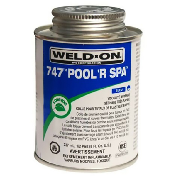COLLE PVC - PRESSION BLEU 237 ML