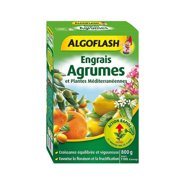 Engrais agrumes et plantes méditeranéennes action rapide 800G - ALGOFLASH