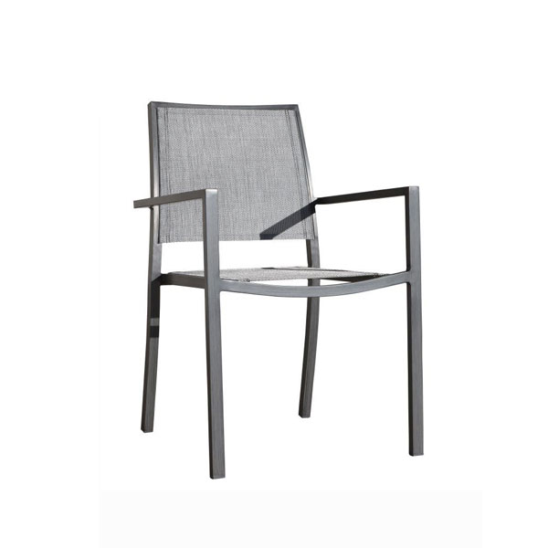 FAUTEUIL MAGNOLIA EMPLIABLE TEXTILENE GRISE