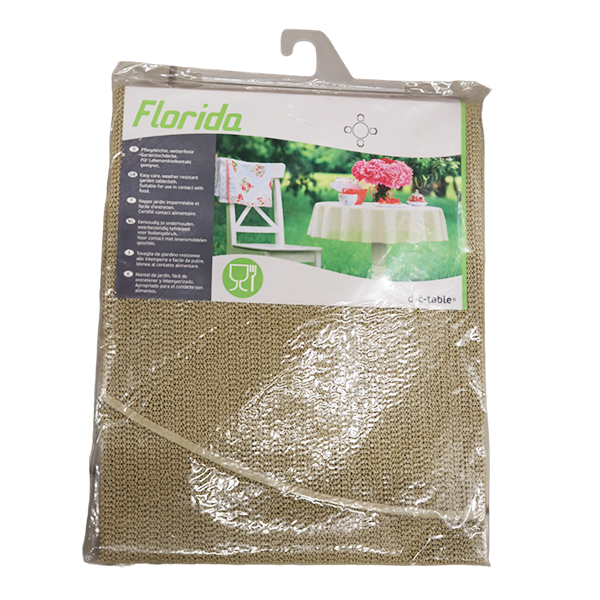 FLORIDA NAPPE DE JARDIN ANTHRACITE 150X220CM