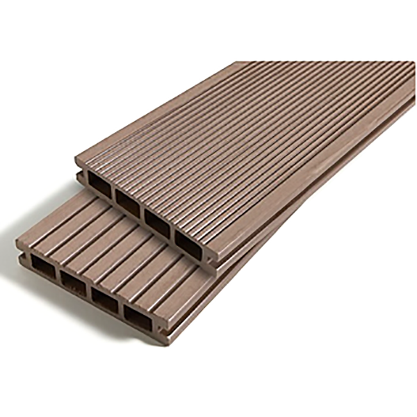LAME DE TERRASSE COMPOSITE - COULEUR HAVANA CHOCOLAT - 3600X140X25MM