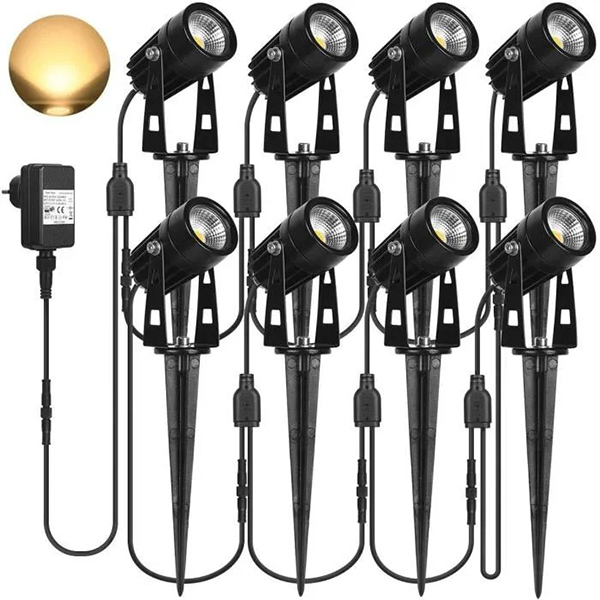LOT DE 8 PIQUETS - 1 LED