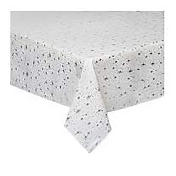 NAPPE IMPRIMEE GALAXY ARGENTZ 140X360