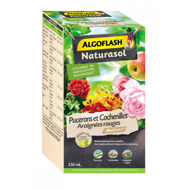 Insecticide pucerons cochenille 250ml - ALGOFLASH (12/crtn)