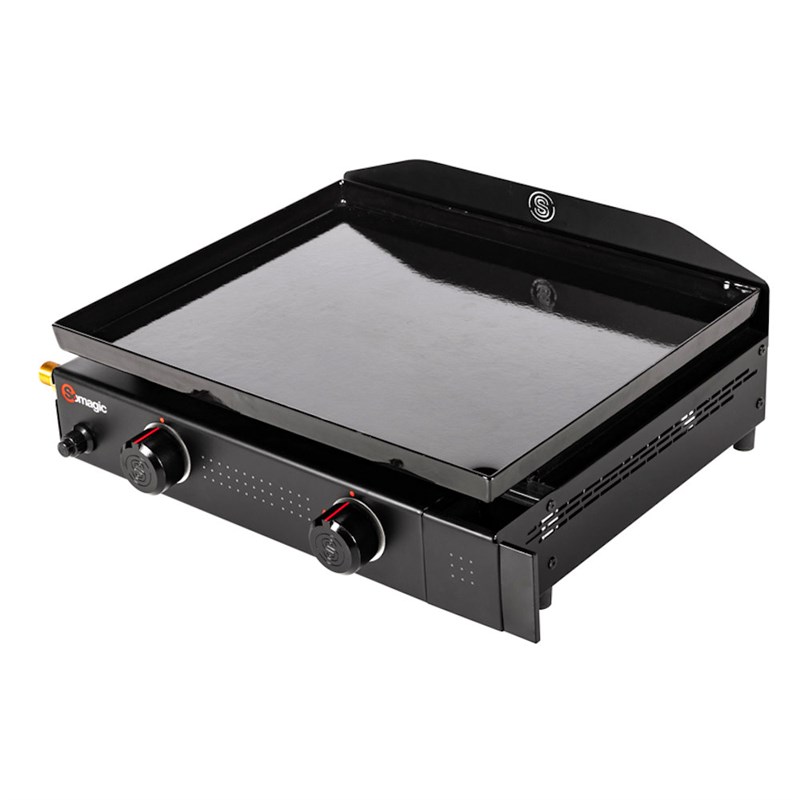 PLANCHA A GAZ CANTO 200 - 2 FEUX - 46X38CM - 4,3 KW
