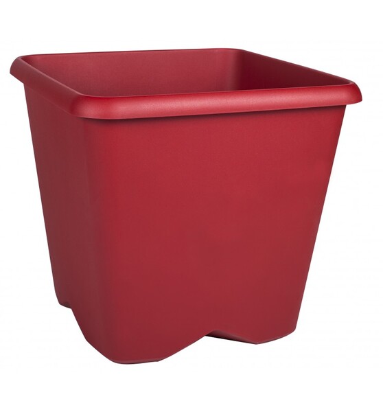 POT CHORUS CARRE 29,5 CM - 15,2L ROUGE RUBIS
