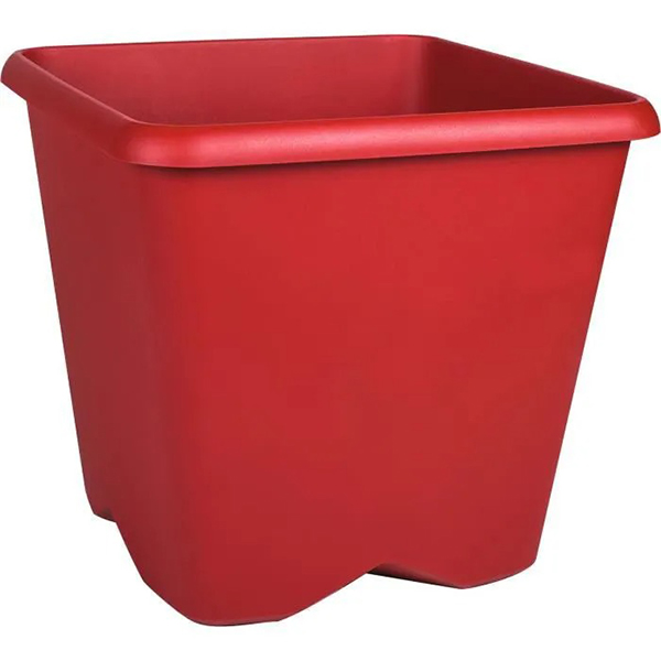 POT CHORUS CARRE 34,5 CM - 24,2L ROUGE RUBIS