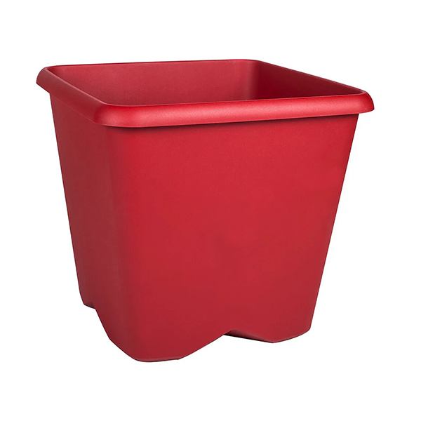 POT CHORUS CARRE 40 CM - 35,6L ROUGE RUBIS