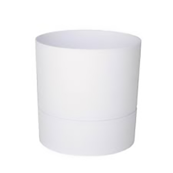 POT ROND 12,5 CM AQUADUO BLANC IVOIRE