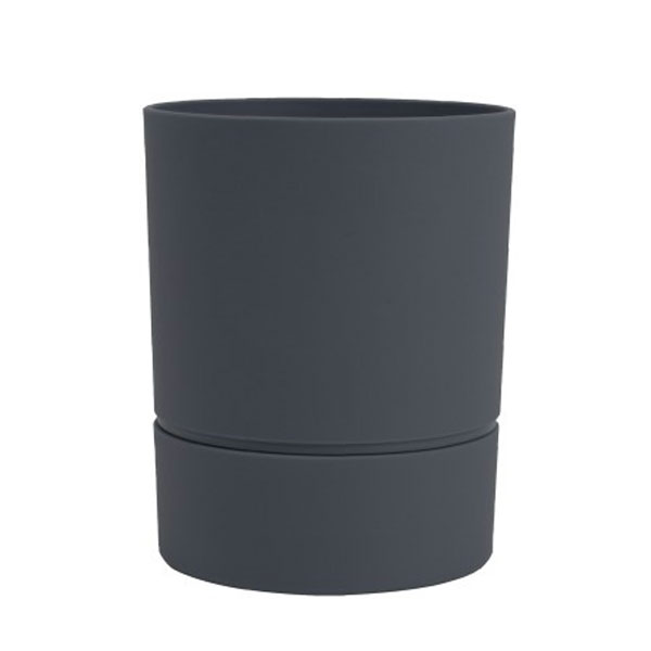 POT ROND 12,5 CM AQUADUO GRIS ANTHRACITE