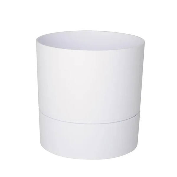 POT ROND 15 CM AQUADUO BLANC IVOIRE