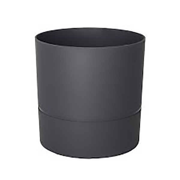 POT ROND 15 CM AQUADUO GRIS ANTHRACITE