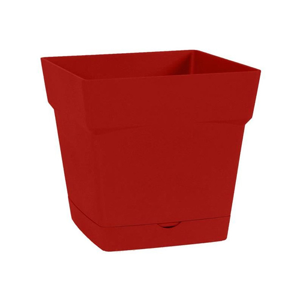 POT TOSCANE CARRE 17,4 CM - 3,4L ROUGE RUBIS