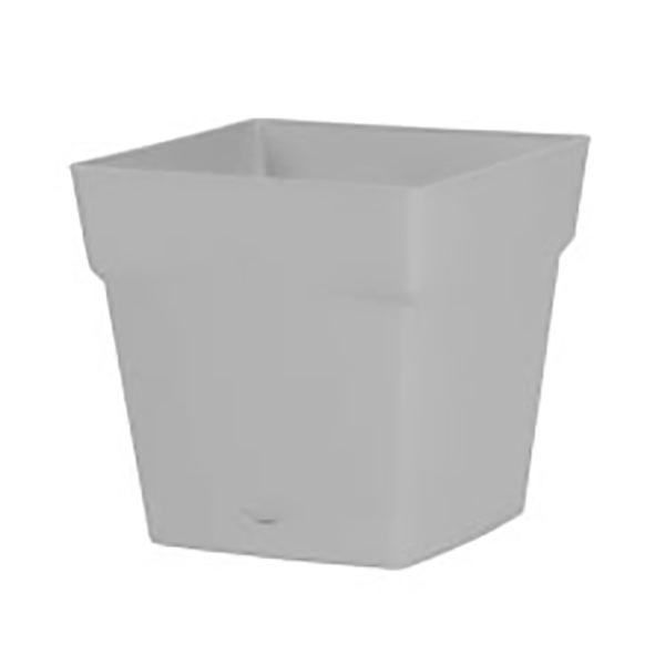 POT TOSCANE CARRE 24,8 CM - 10,2L GRIS BETON