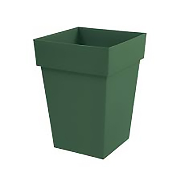POT TOSCANE CARRE 39X39X53CM 51L VERT JUNGLE