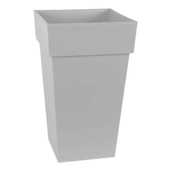 POT TOSCANE CARRE 39X39X65 CM 62L GRIS BETON
