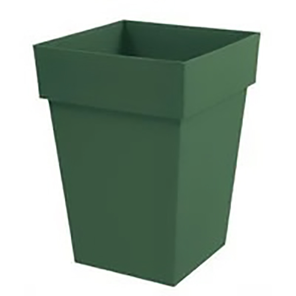 POT TOSCANE CARRE 39X39X65 CM 62L VERT JUNGLE