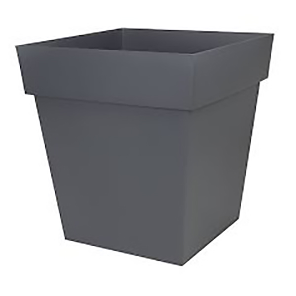 POT TOSCANE CARRE 50 CM GRIS ANTHRACITE