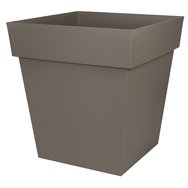 POT TOSCANE CARRE 50 CM TAUPE