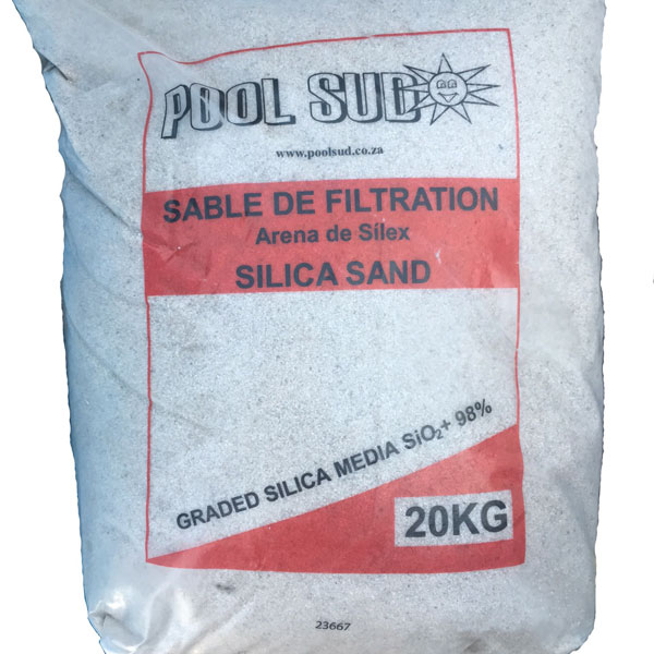 SABLE DE FILTRATION - SAC DE 20 KG - 0,7MM ROUGE