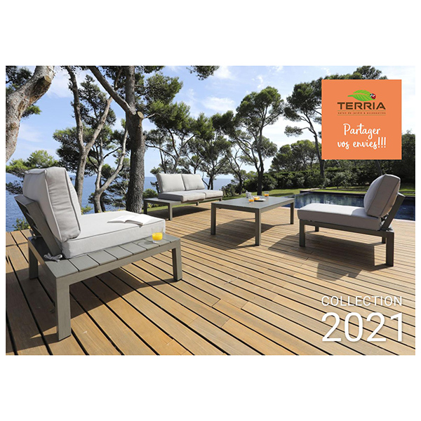 SET DETENTE TABAC 4 PIECES -1 TABLE BASSE 78X78+2 FAUTEUILS+COUSSINS+1 SOFA+COUSSINS FINITION PINCEAU