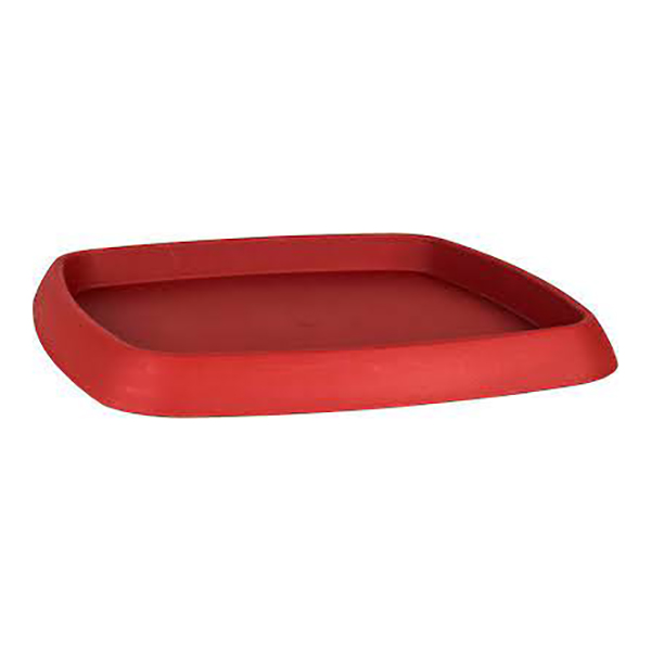 SOUCOUPE CHORUS CARREE 26,8 CM ROUGE RUBIS