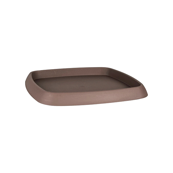 SOUCOUPE CHORUS CARREE 26,8 CM TAUPE
