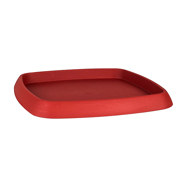 SOUCOUPE CHORUS CARREE 31,3 CM ROUGE RUBIS