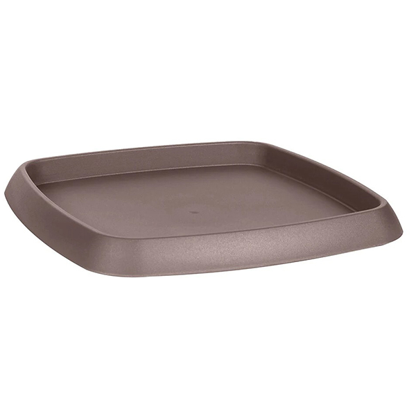 SOUCOUPE CHORUS CARREE 31,3 CM TAUPE