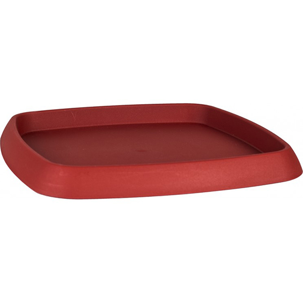 SOUCOUPE CHORUS CARREE 36,2 CM ROUGE RUBIS