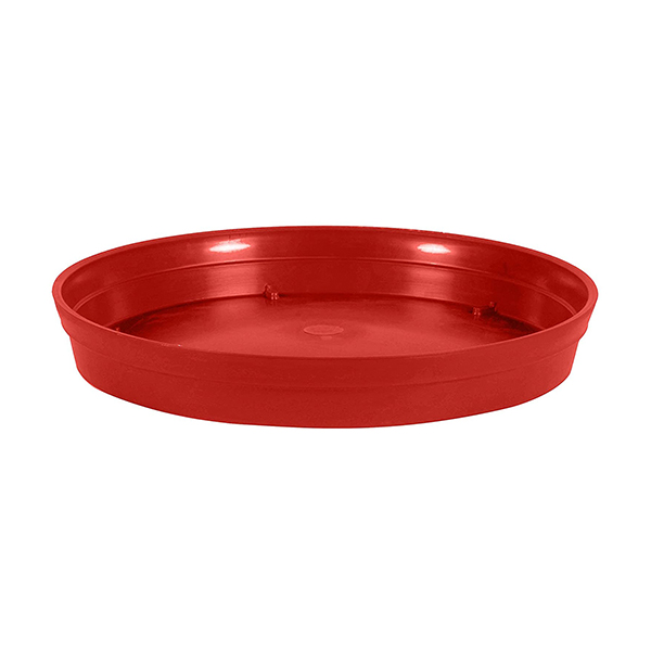 SOUCOUPE TOSCANE 34,5 POUR POT 48 ROUGE RUBIS