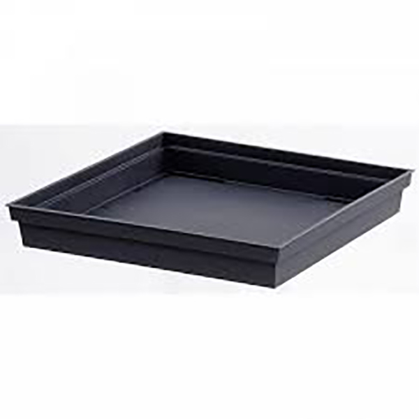 SOUCOUPE TOSCANE CARREE 26,7 CM GRIS ANTHRACITE