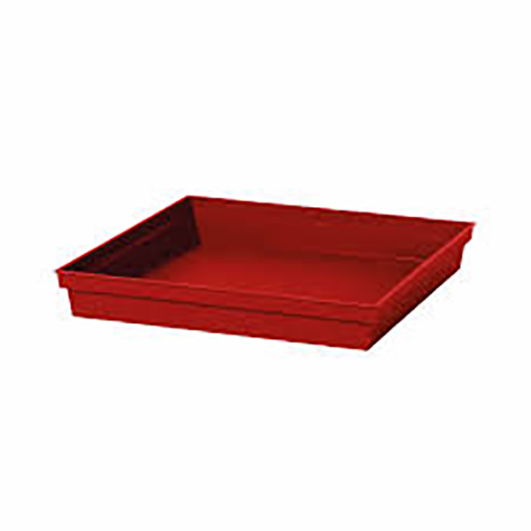 SOUCOUPE TOSCANE CARREE 26,7 CM ROUGE RUBIS