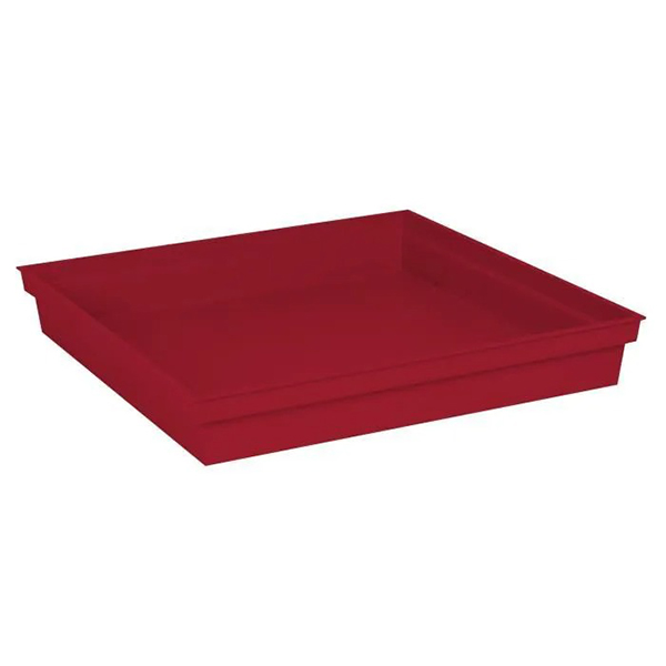 SOUCOUPE TOSCANE CARREE 40 CM ROUGE RUBIS