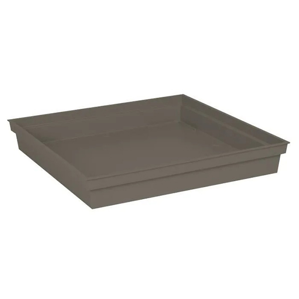 SOUCOUPE TOSCANE CARREE 40 CM TAUPE