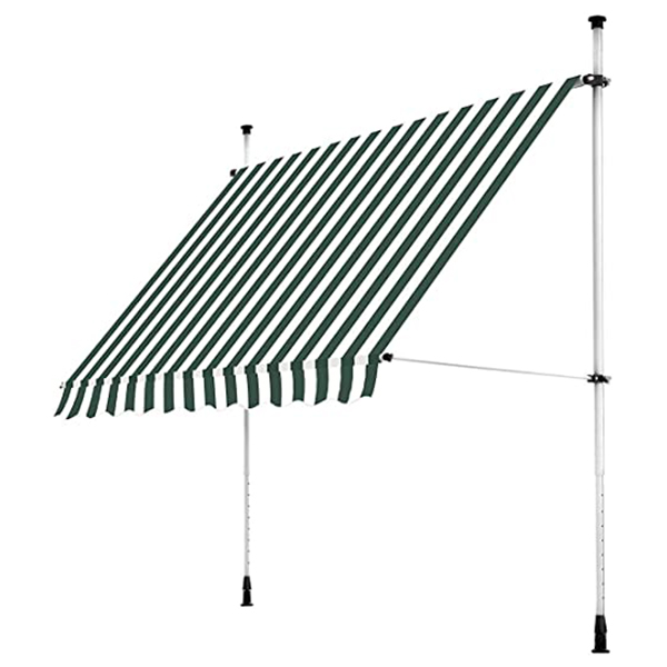 STORE DE JARDIN MANUEL 250*200CM RAYURE BLEU M1100