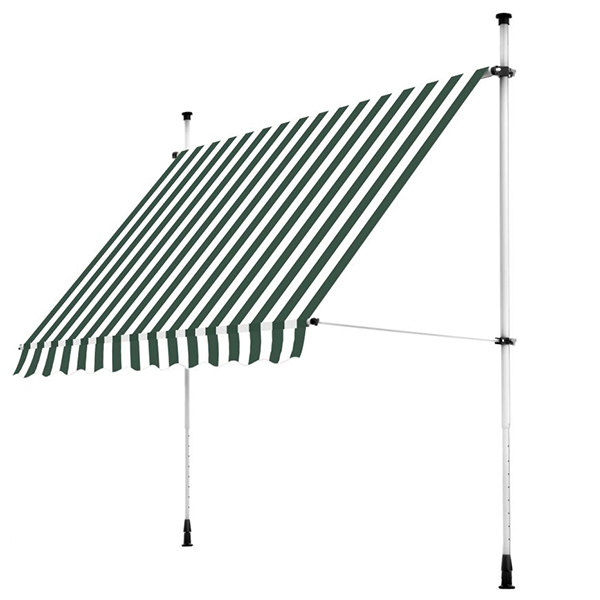 STORE DE JARDIN MANUEL 250*200CM RAYURE VERT M1100