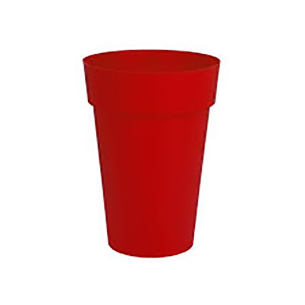VASE HAUT TOSCANE GM ROUGE RUBIS